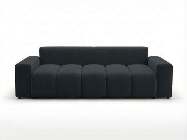 Schlafsofa mit Bettfunktion und Bettkasten Miro Schwarz