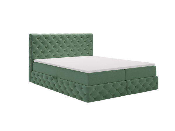 Boxspringbett mit Bettkasten 180x200 Canolo Grün