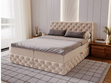 Boxspringbett mit Bettkasten 180x200 Canolo Beige