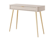 Schminktisch mit Goldenen Metallbeinen Latina Beige