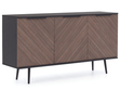 Türkommode 150 cm Nemi Schwarzer Graphit Braun