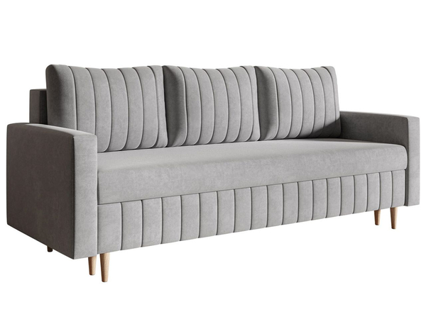 Schlafsofa mit Bettfunktion und Bettkasten Castelo Grau