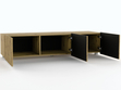 TV-Lowboard mit Türen 150 cm Kioto Artisan Eiche