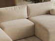 Wohnlandschaft mit Schlaffunktion und Bettkasten Aurora Beige