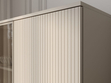 Vitrinenschrank mit Led Deo 166 cm Kaschmir
