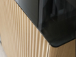 Zweittüriges TV-Lowboard für Wohnzimmer Auroé Eiche Vicenza