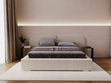 Polsterbett mit Bettkasten und Lattenrost 120x200 Palermo Beige