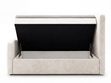 Boxspringbett mit Bettkasten 140x200 Campi Creme