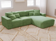 Ecksofa L-Form Rechts Moderne Ecksofa Leni Grün
