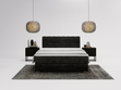 Boxspringbett mit Bettkasten 140x200 Forte Schwarz