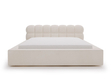 Polsterbett mit Bettkasten und Lattenrost 180x200 Plaza Creme