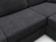Ecksofa L-Form fürs Wohnzimmer Nesto Rechts Schwarz