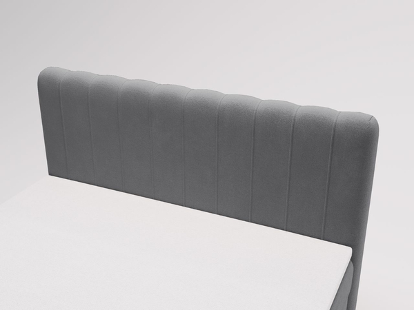 Boxspringbett mit Bettkasten 160x200 Osteno Dunkelgrau