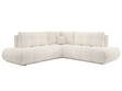 Ecksofa mit Schlaffunktion und Bettkasten Links Kair Beige