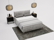 Boxspringbett mit Bettkasten 160x200 Forte Hellgrau