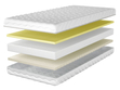 Schaumstoffmatratze mit Memory-Schaum und Latex Tenso 120x200