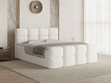 Boxspringbett mit Bettkasten 140x200 Rivon Creme