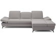 Ecksofa L-Form Rechts mit Schlaffunktion und Bettkasten Hannover Grau