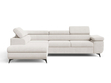 Ecksofa L-Form mit Schlaffunktion und Bettkasten Argon Links Hellbeige