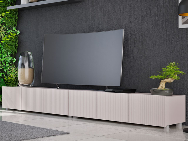 Set mit zwei TV-Lowboard mit Türen 150 cm Kioto Cashmere