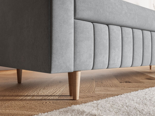 Schlafsofa mit Bettfunktion und Bettkasten Castelo Dunkelgrau
