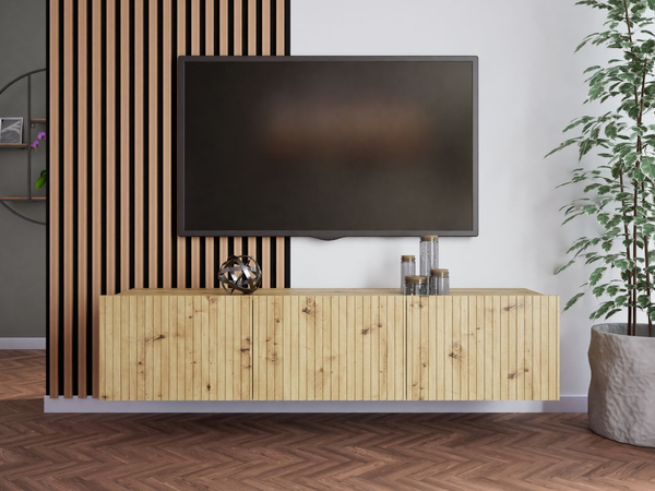 TV-Lowboard mit Türen 150 cm Kioto Artisan Eiche