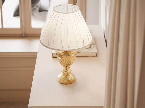 Kommode mit Schubladen und LED-Beleuchtung auf Goldenen Metallbeinen Nuveo Kaschmir