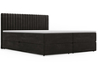 Boxspringbett mit Bettkasten 140x200 Marbella Anthrazit