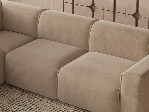 Ecksofa L-Form Links Eluno Beige