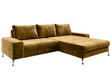 Ecksofa L-Form Rechts mit Schlaffunktion und Bettkasten Tonny Gelb