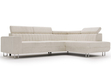 Ecksofa mit Schlaffunktion und Bettkasten Berona rechts Beige