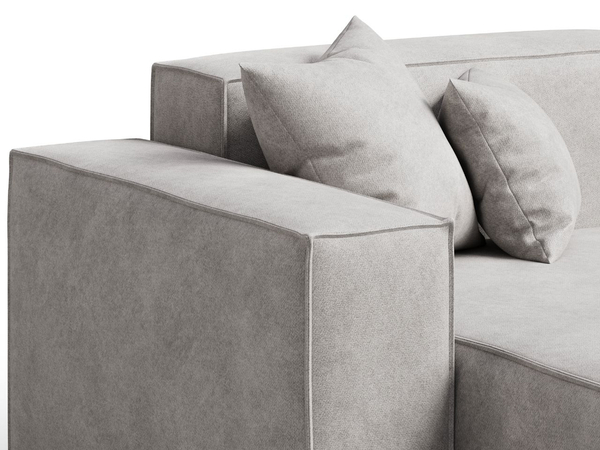 Ecksofa L-Form Links Arizona Hellgrau