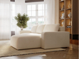 Ecksofa L-Form Rechts mit Schlaffunktion und Bettkasten Tazones Beige