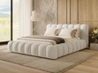 Polsterbett mit Bettkasten und Lattenrost 160x200 Averia Beige