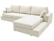 Ecksofa L-Form fürs Wohnzimmer Nesto Rechts Creme