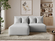 Ecksofa L-Form Links mit Schlaffunktion und Bettkasten Ronni Grau