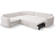 Ecksofa L-Form Rechts mit Schlaffunktion und Bettkasten Limon Creme