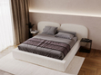 Polsterbett mit Bettkasten und Lattenrost 160x200 Palermo Creme
