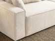 Schlafsofa mit Bettfunktion und Bettkasten Sivra Creme