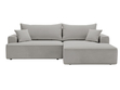 Ecksofa L-Form Rechts mit Schlaffunktion und Bettkasten California Hellgrau