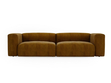 Sofa Moderne Cord Sofa für Wohnzimmer Landi Honigfarben