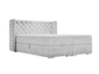Boxspringbett mit Bettkasten 120x200 Lion Hellgrau