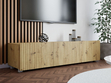 TV-Lowboard mit Türen 150 cm Kioto Artisan Eiche
