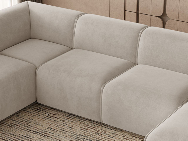 Wohnlandschaft Links Belluno Hellbeige