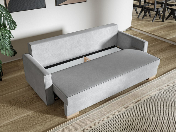 Schlafsofa mit Bettfunktion und Bettkasten Pori Beige
