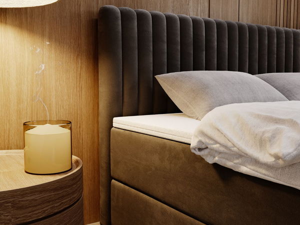 Boxspringbett mit Bettkasten 200x200 Marbella Anthrazit