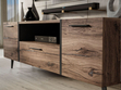 Wohnzimmer-Set im Loft-Stil auf Beinen Lunelie Eiche Flagstaff