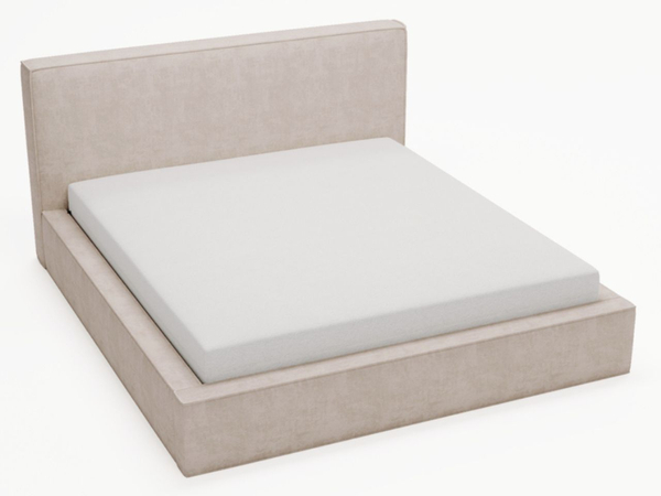 Polsterbett mit Bettkasten und Lattenrost 160x200 Monaco Beige