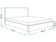 Polsterbett mit Lattenrost 180x200 Grenada Creme