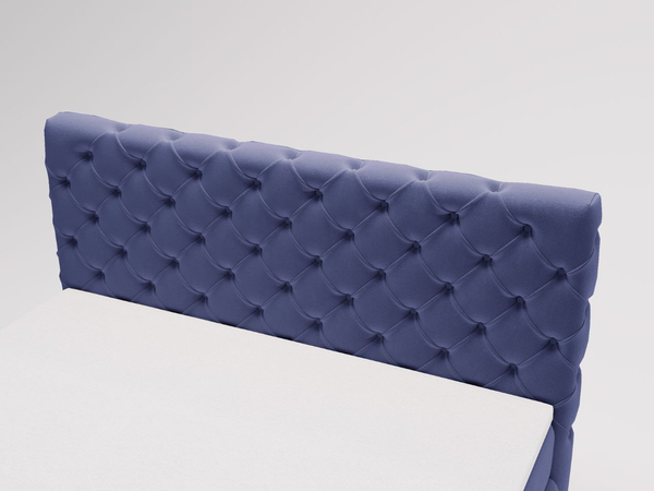 Boxspringbett mit Bettkasten 120x200 Canolo Dunkelblau
